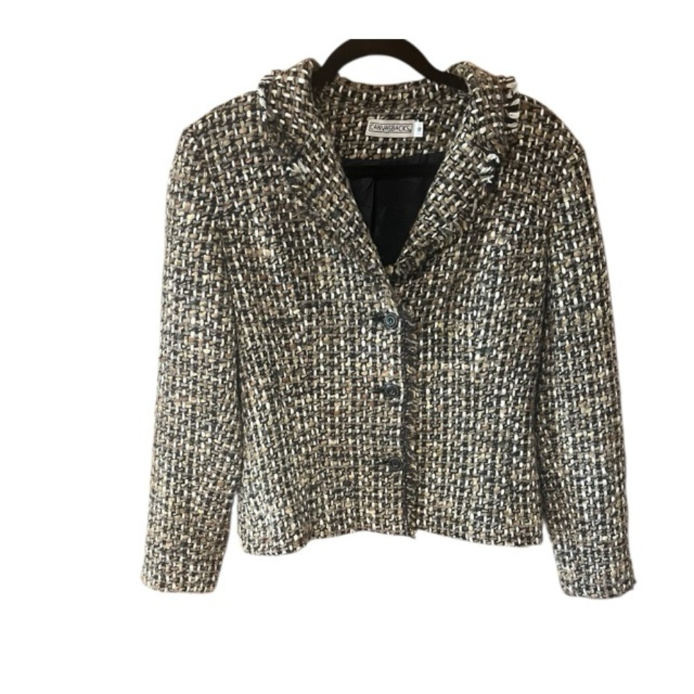 Canvasbacks Vintage Tweed Wool Blazer